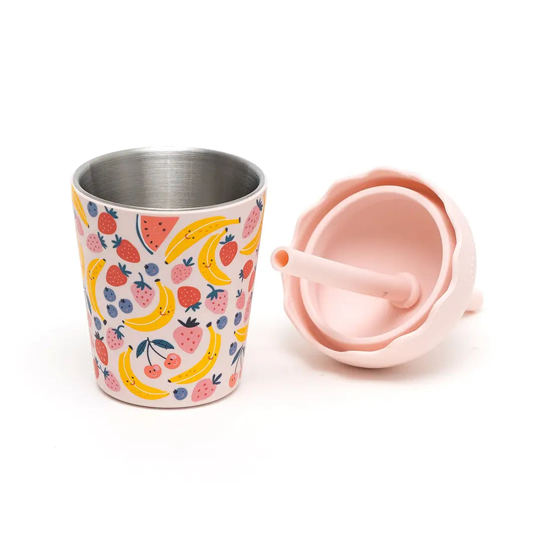 Fruits Pink | Mini Smoothie Cup & Straw 200ml