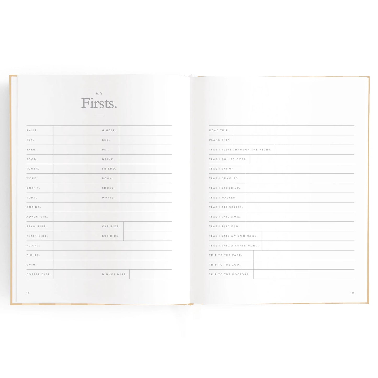 Baby Book| Coffee Stripe