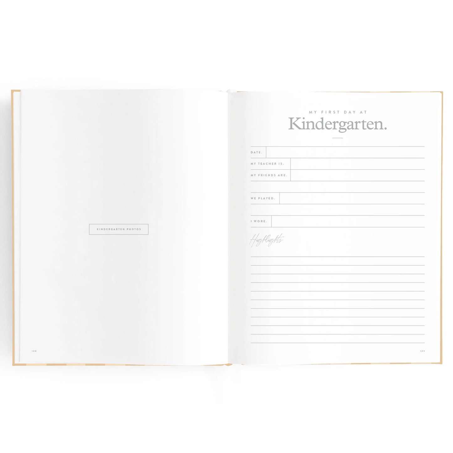 Baby Book| Coffee Stripe