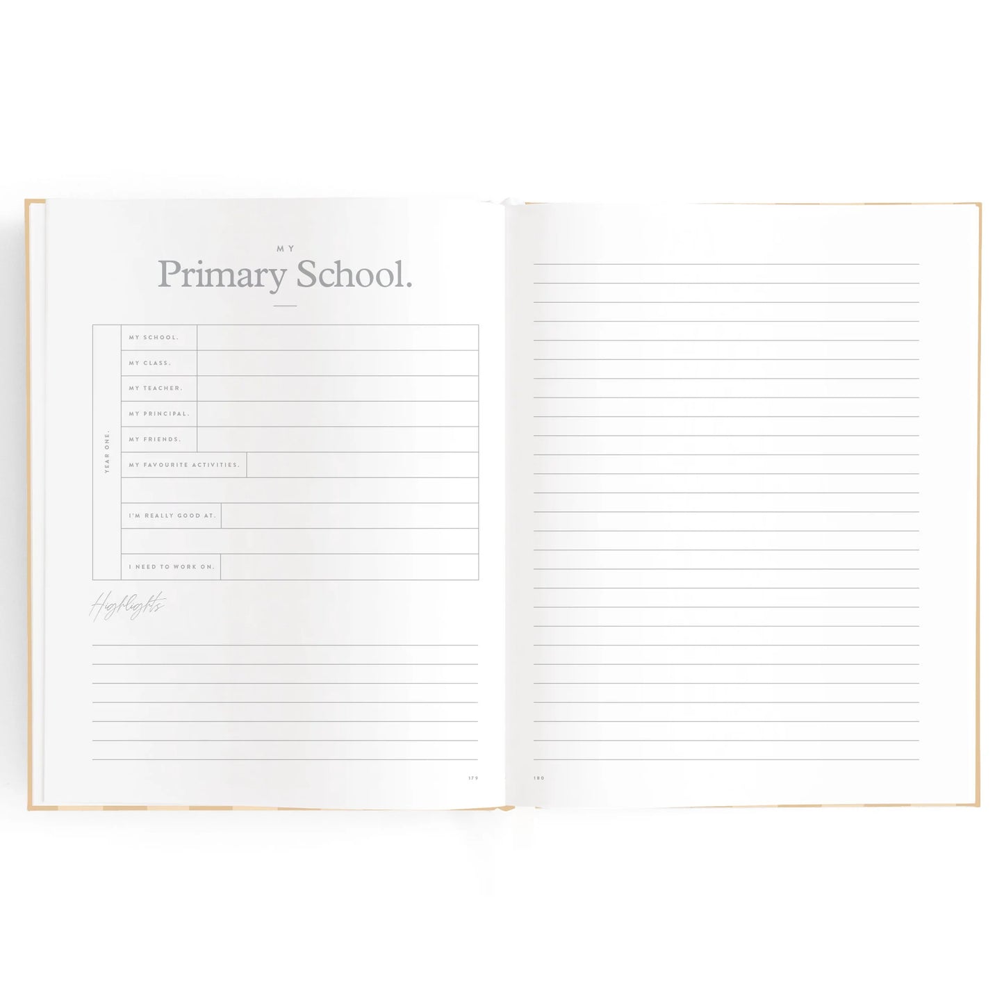 Baby Book| Coffee Stripe