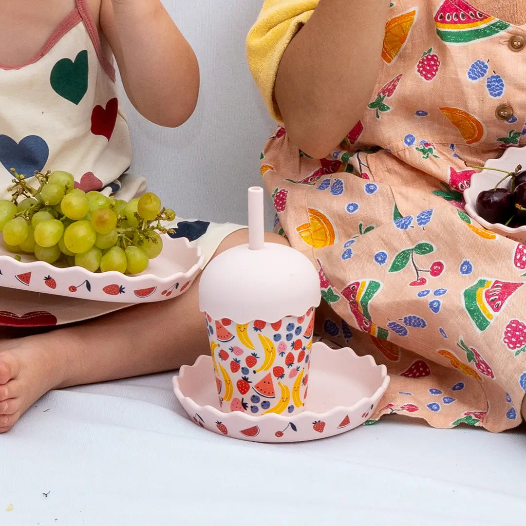 Fruits Pink | Mini Smoothie Cup & Straw 200ml
