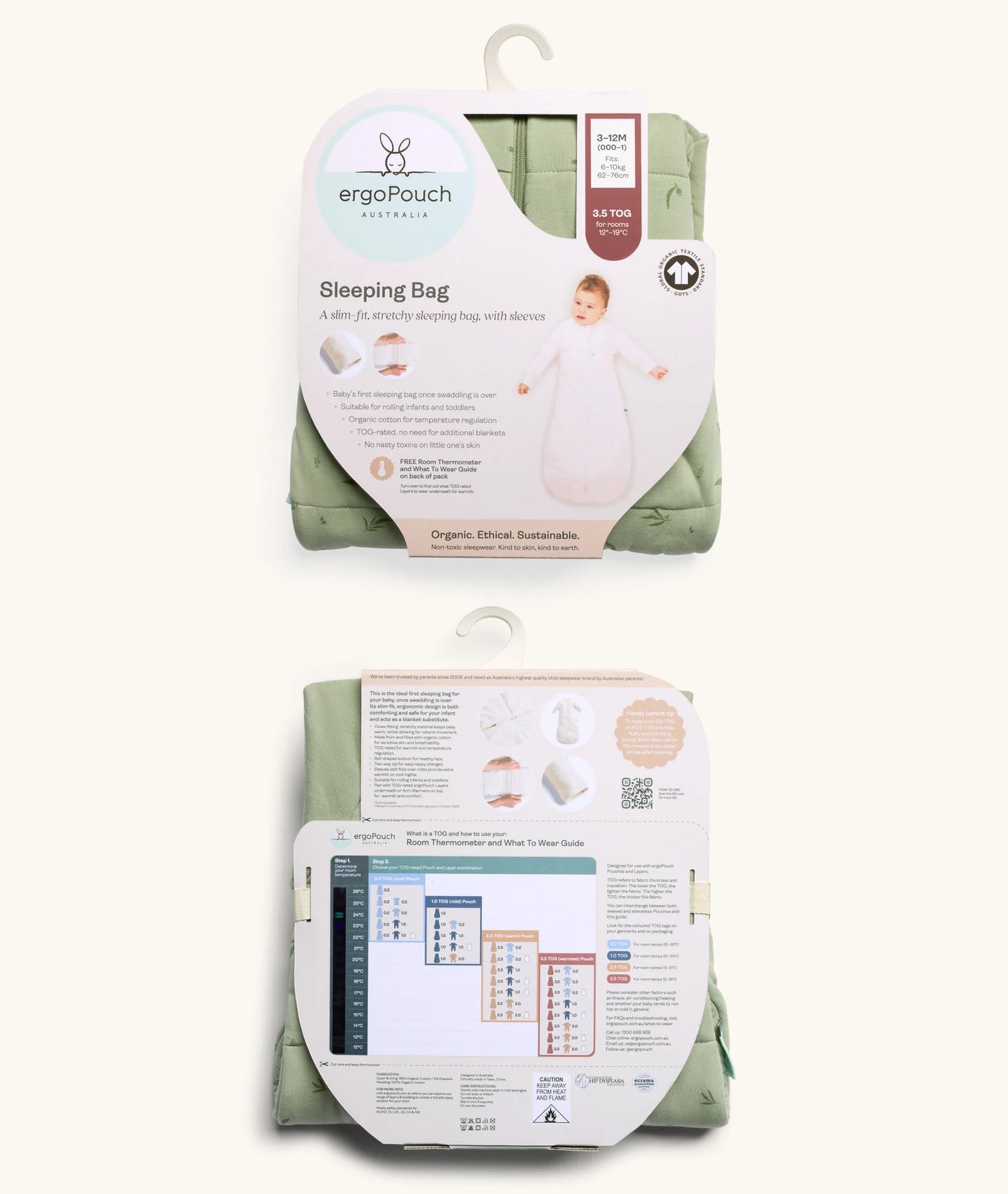 Sleeping Bag- Long Sleeve | 3.5 TOG - Bon Appetit