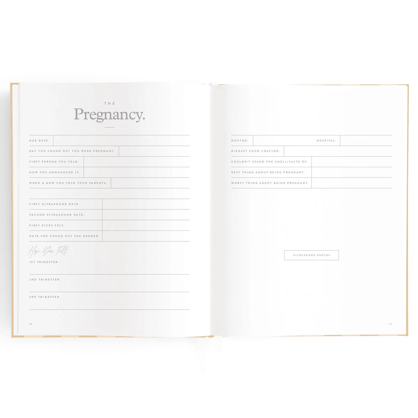 Baby Book| Coffee Stripe