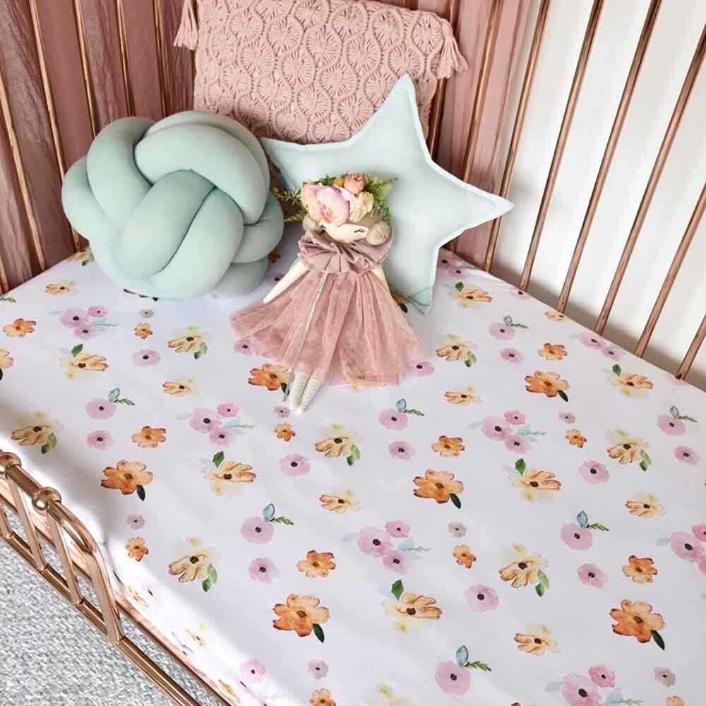 Poppy | Fitted Cot Sheet