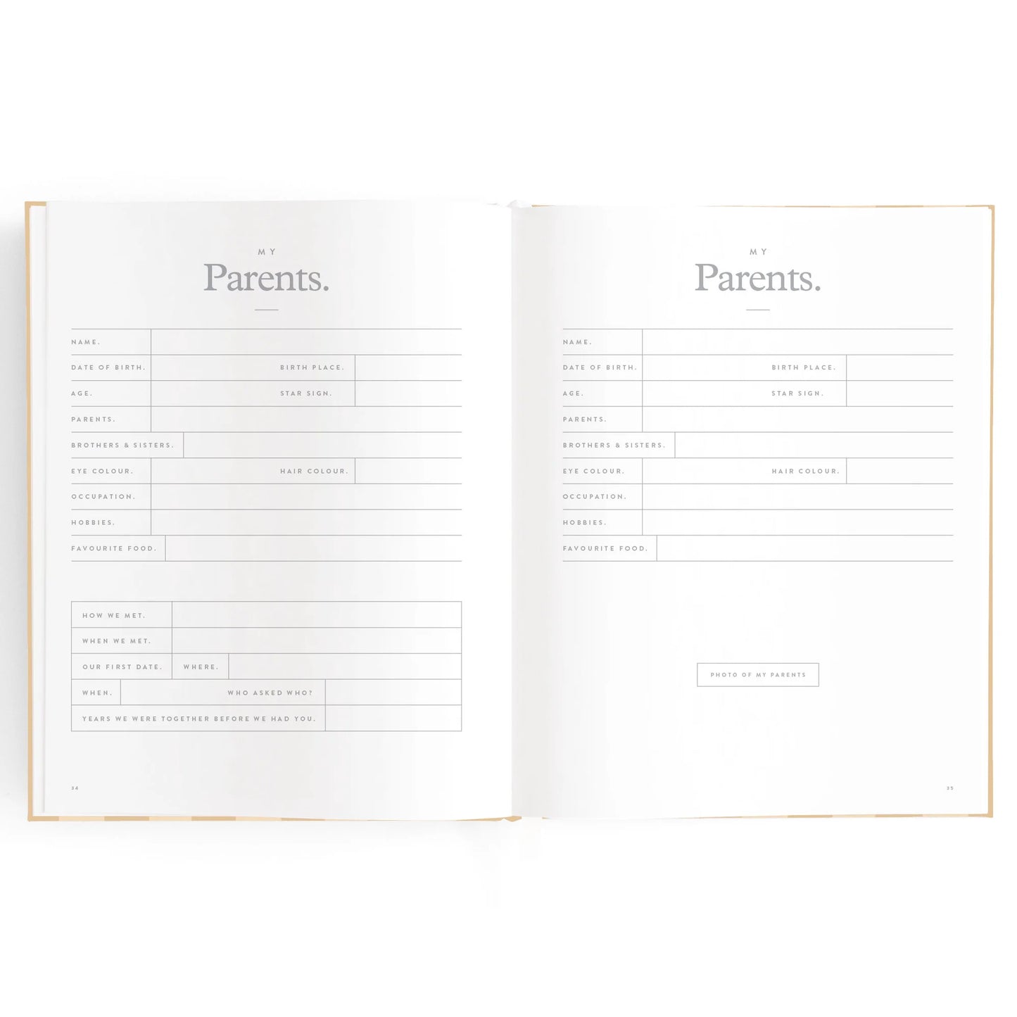 Baby Book| Coffee Stripe