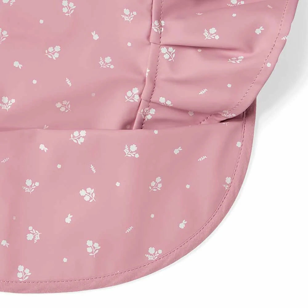 Pink Fleur | Frill Snuggle Bib