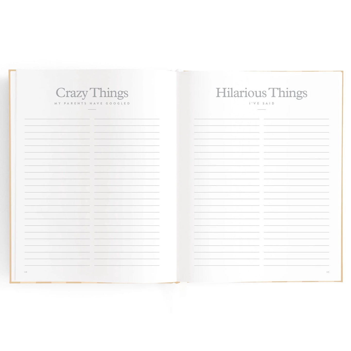 Baby Book| Coffee Stripe
