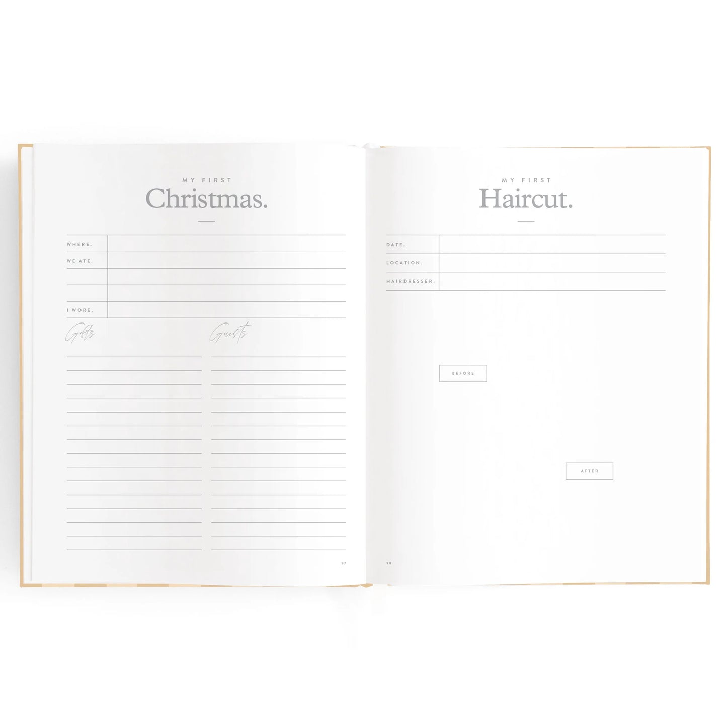 Baby Book| Coffee Stripe