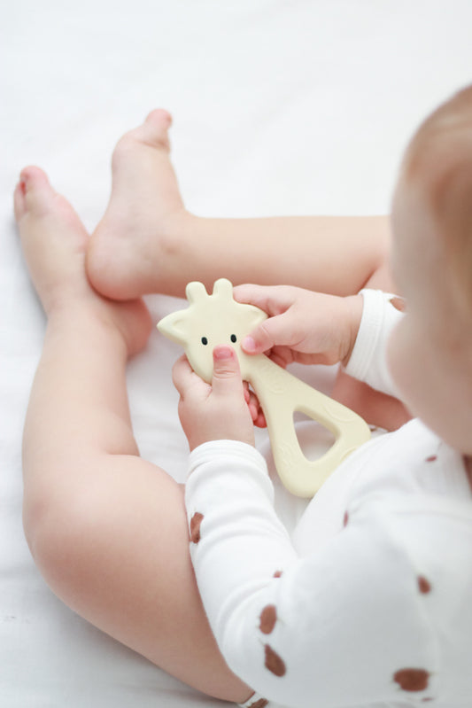 Rubber Flat Teether | GIRAFFE
