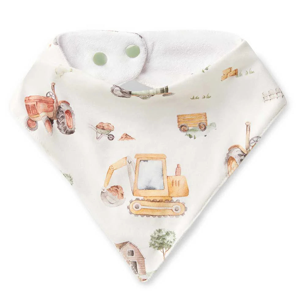 Digger & Tractors | Dribble Bib