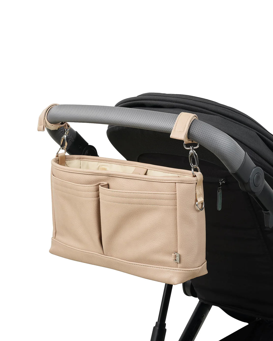 Pram Organiser Caddy - Oat Dimple