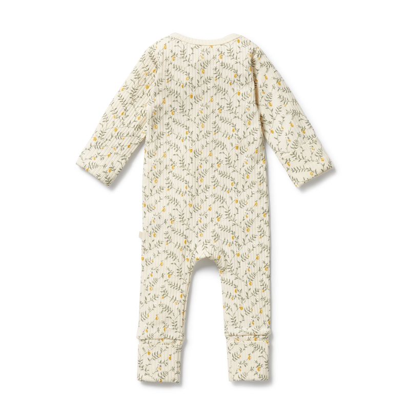 Lemon Leaf | Zipsuit With Feet
