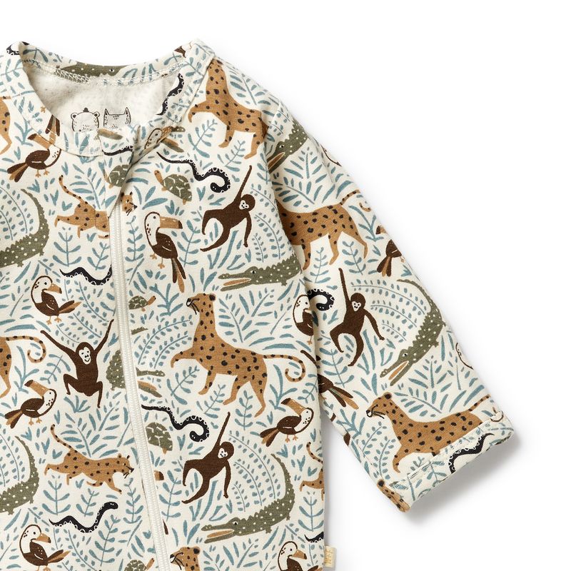 Mini Jungle | Zipsuit with Feet