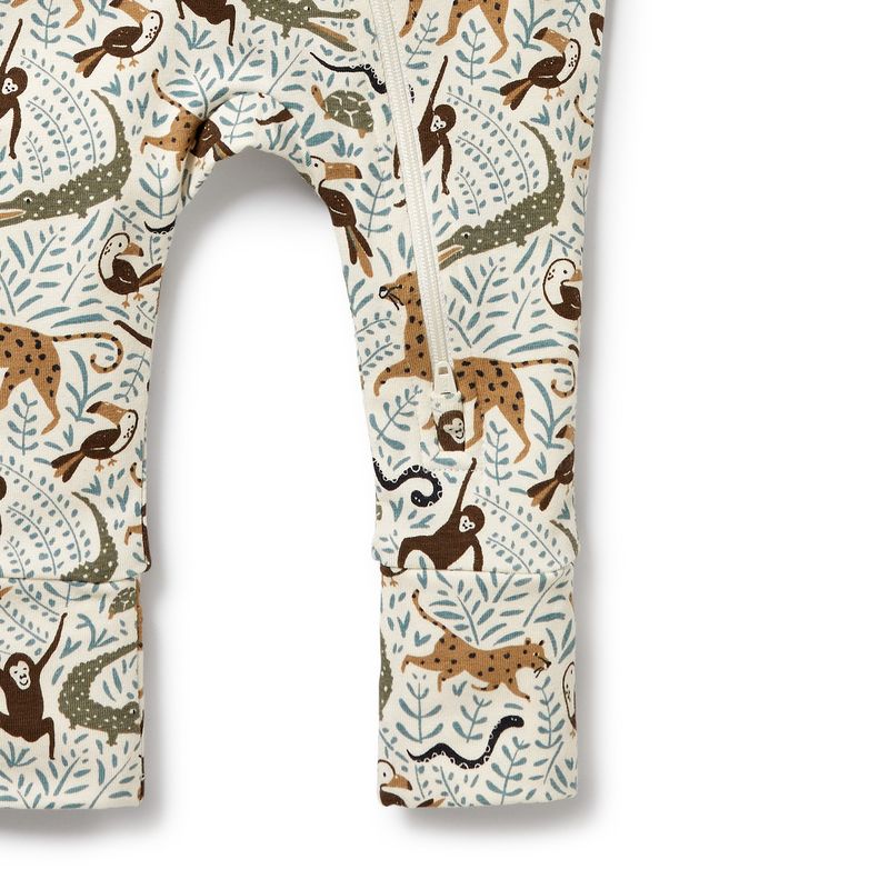 Mini Jungle | Zipsuit with Feet