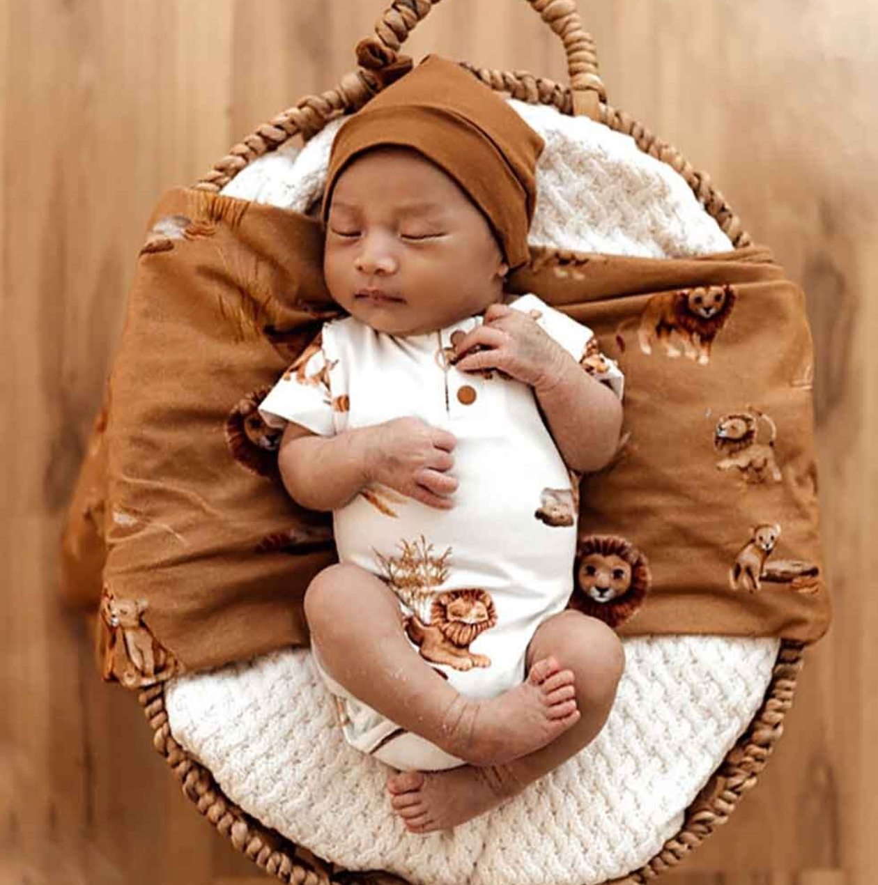 Lion Short Sleeve Bodysuit
