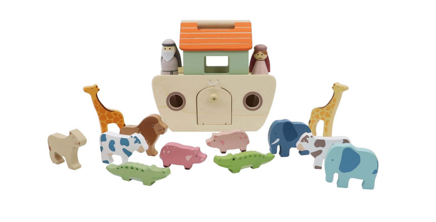 Wooden Noah's Ark Playset