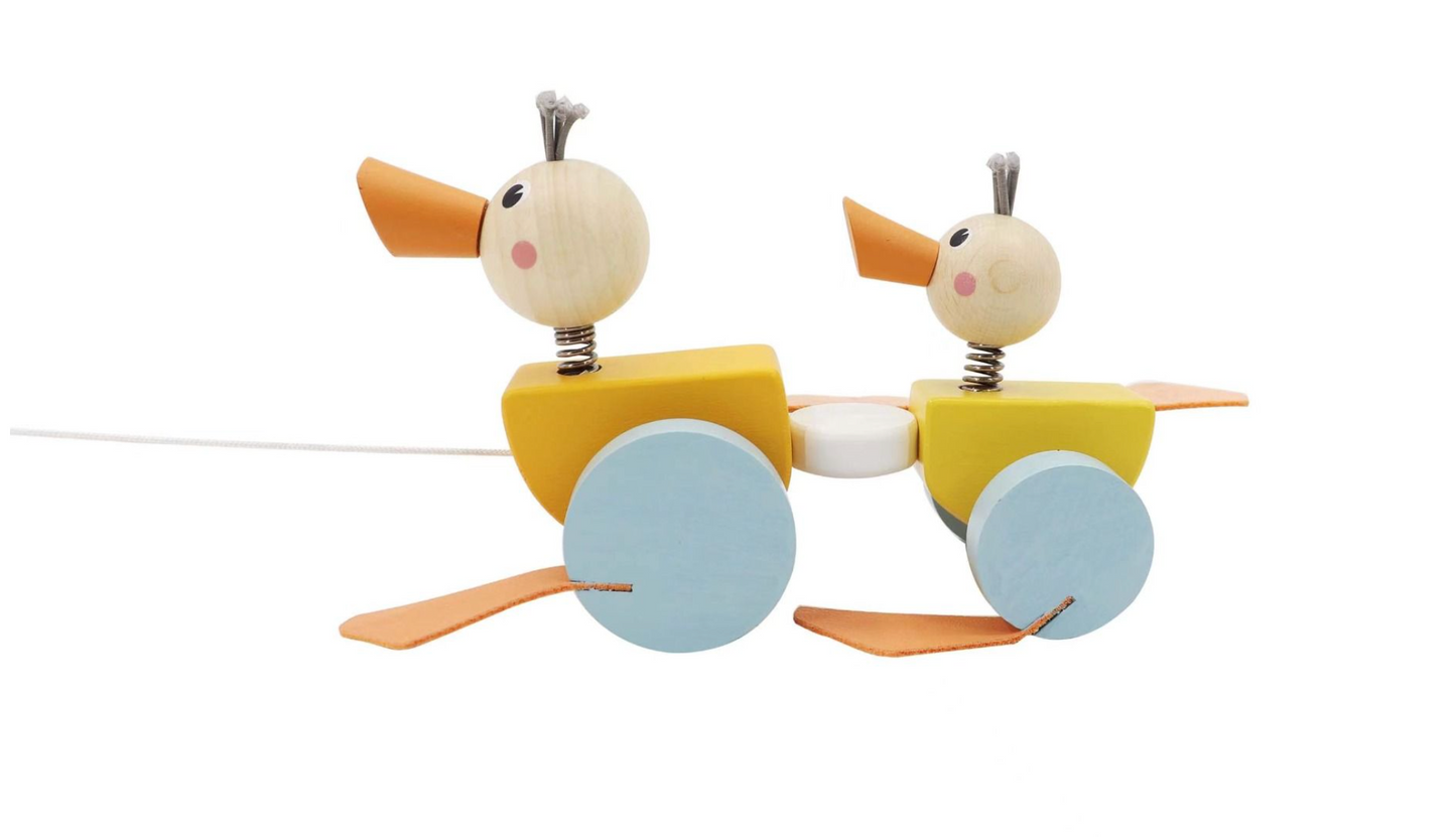 Wooden Duck Family Pullalong Toy