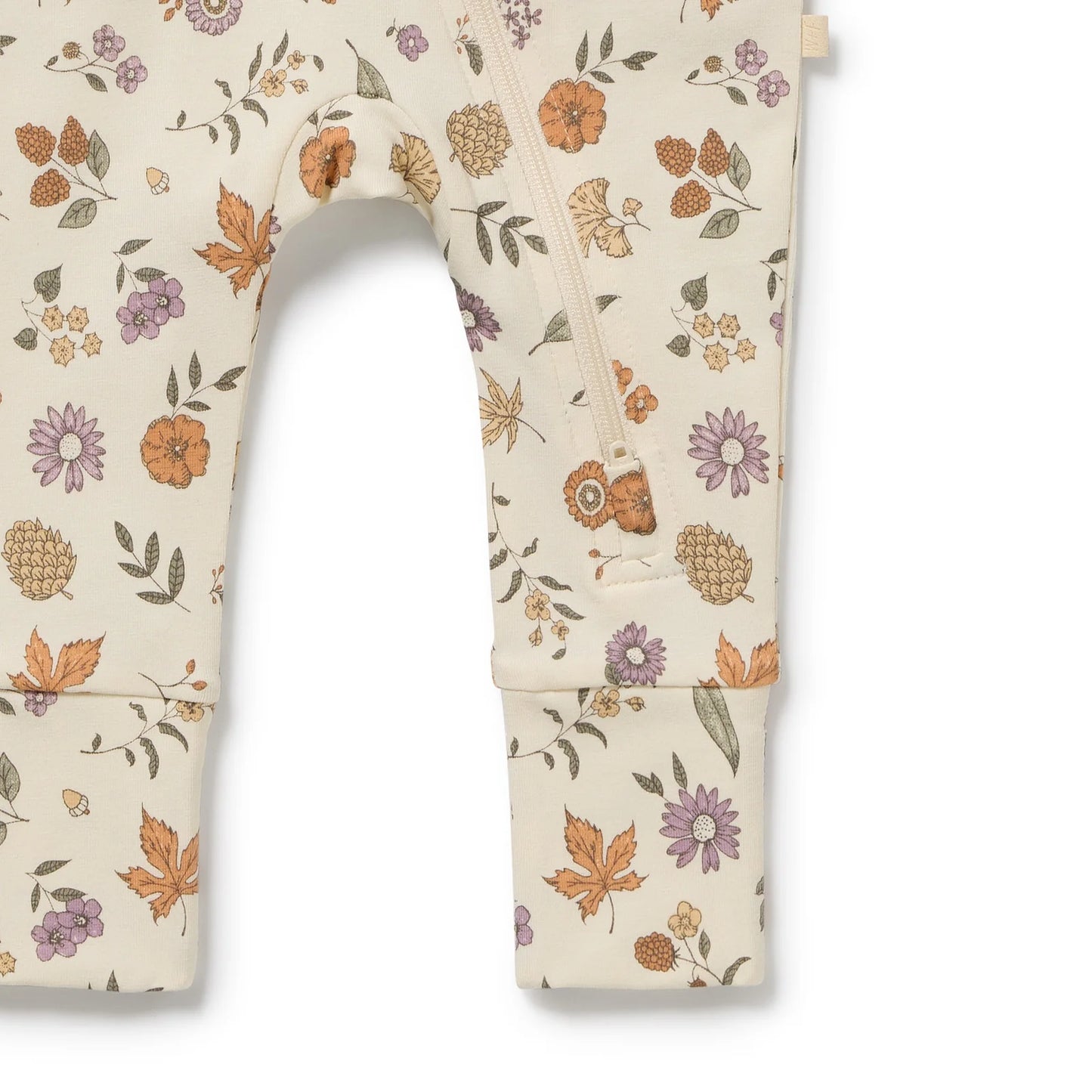 MAPLE GLOW | ORGANIC ZIPSUIT WITH FEET