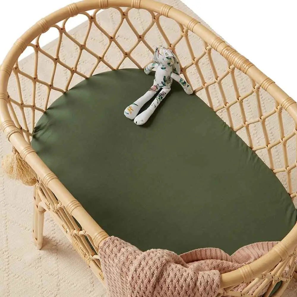 Olive | Bassinet Sheet / Change Pad Cover
