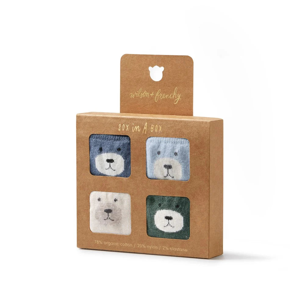BOYS | ORGANIC 4 PACK BABY SOCKS