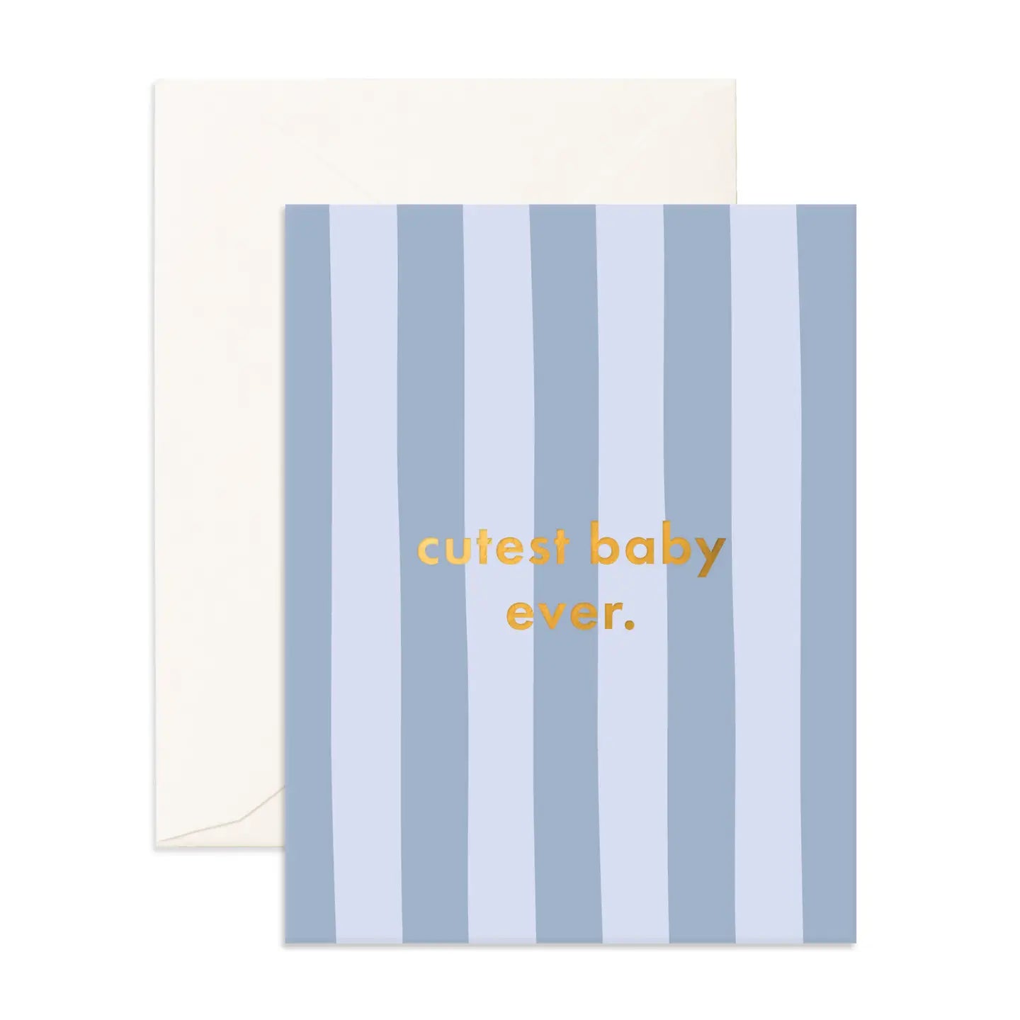 Cutest Baby Ever Cloud Stripe| Greeting Card