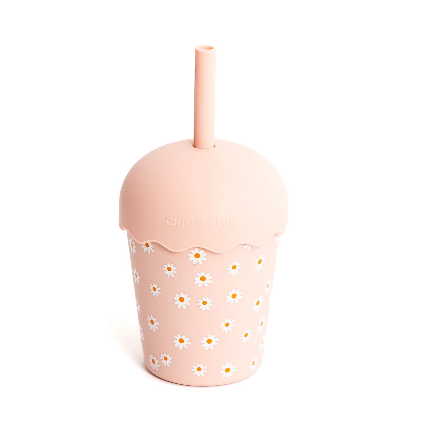 Pink Daisy | Mini Smoothie Cup & Straw 200ml