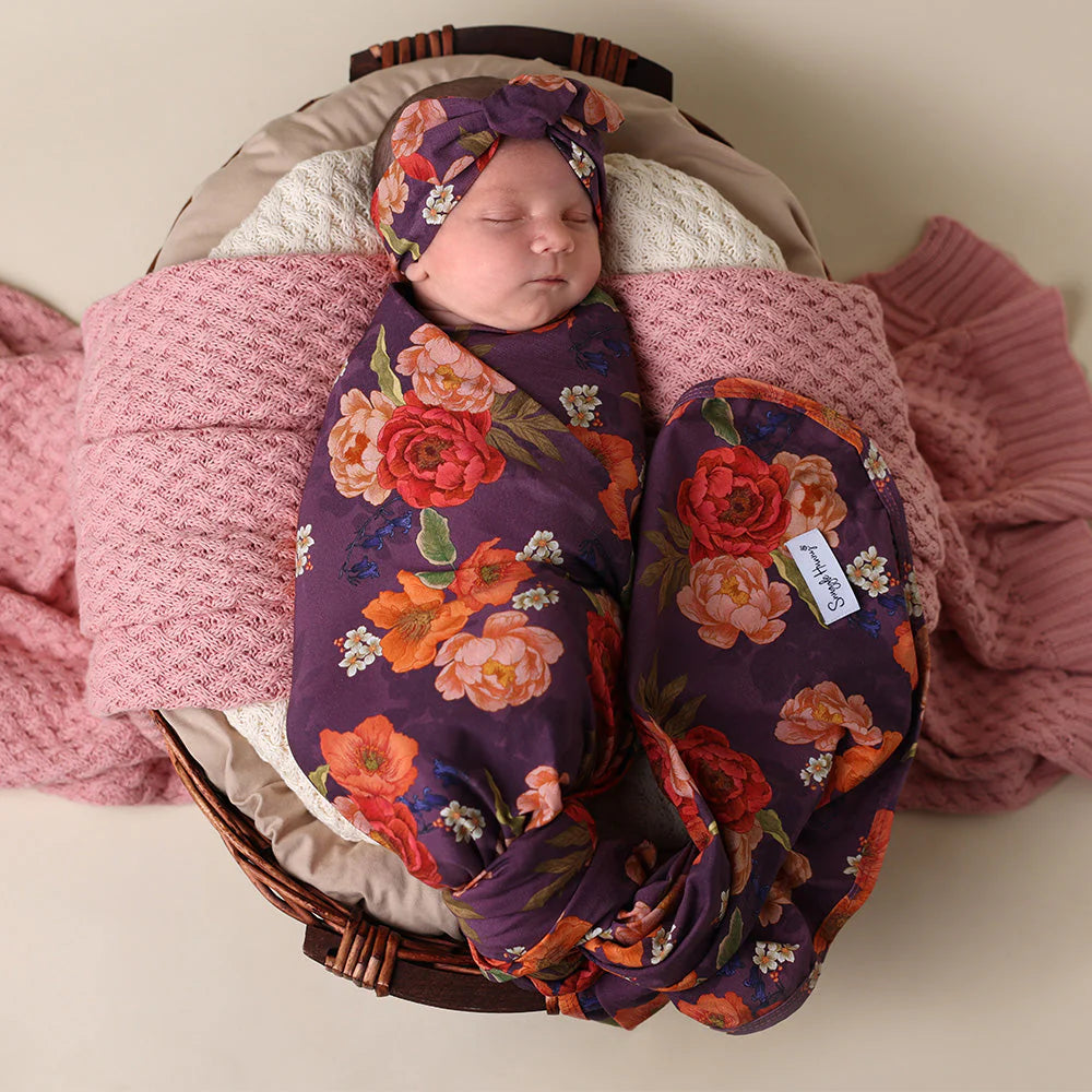 Sienna | Jersey Wrap & Topknot Set