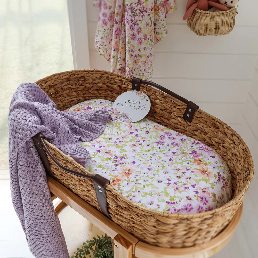 Lavender | Diamond Knit Baby Blanket