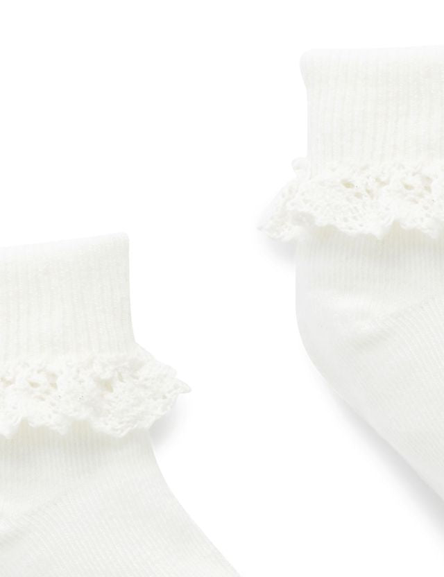 Lace Socks | White