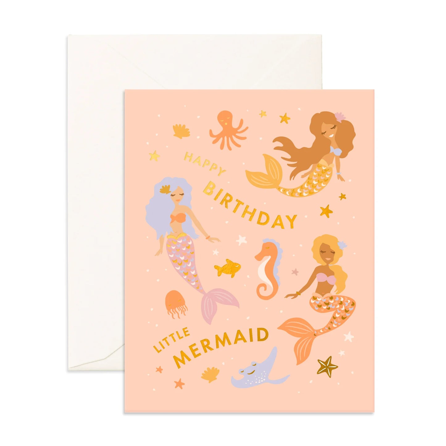 Birthday Little Mermaid | Greeting Card