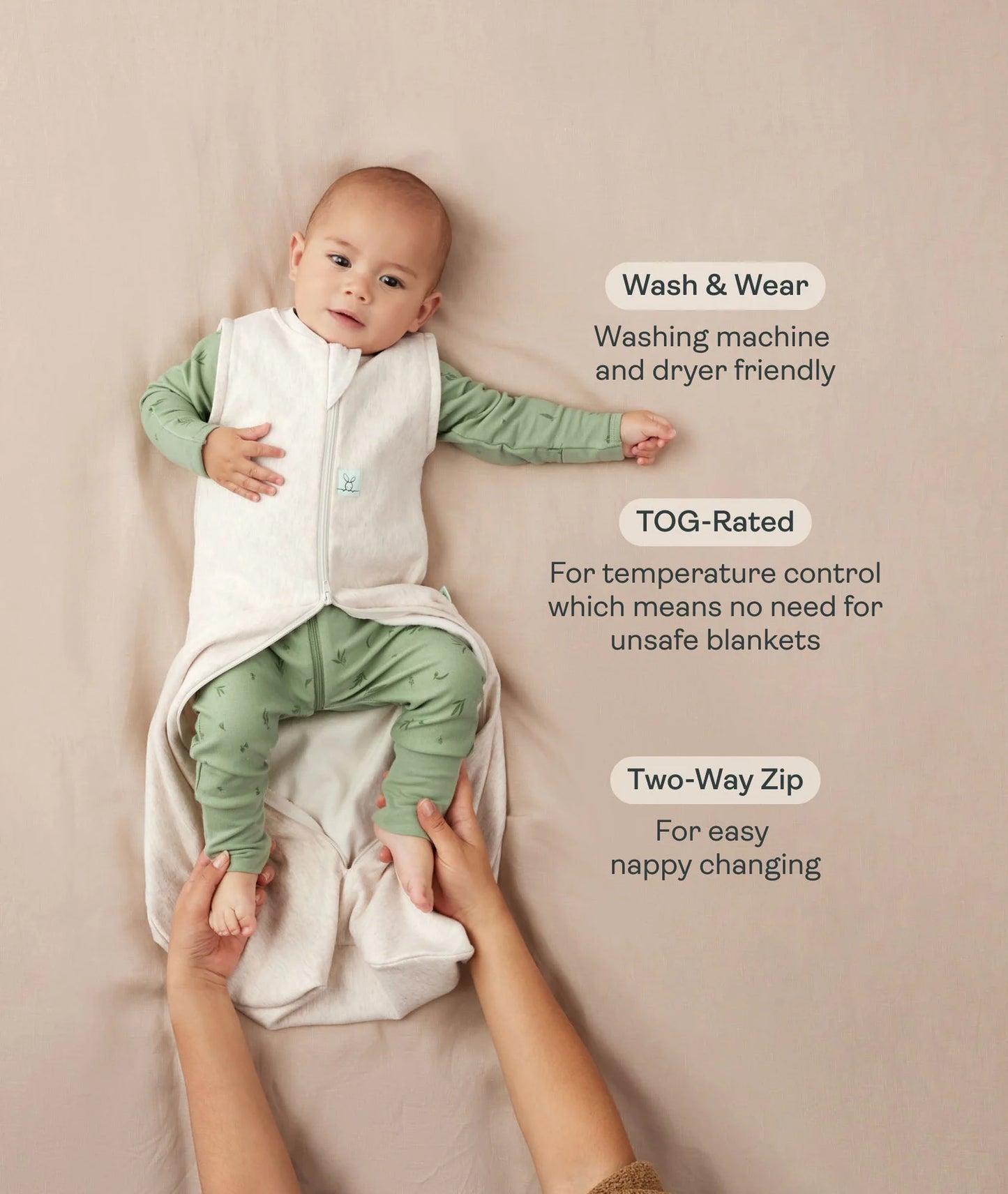 Sleeping Bag | TOG: 1.0- OATMEAL MARLE