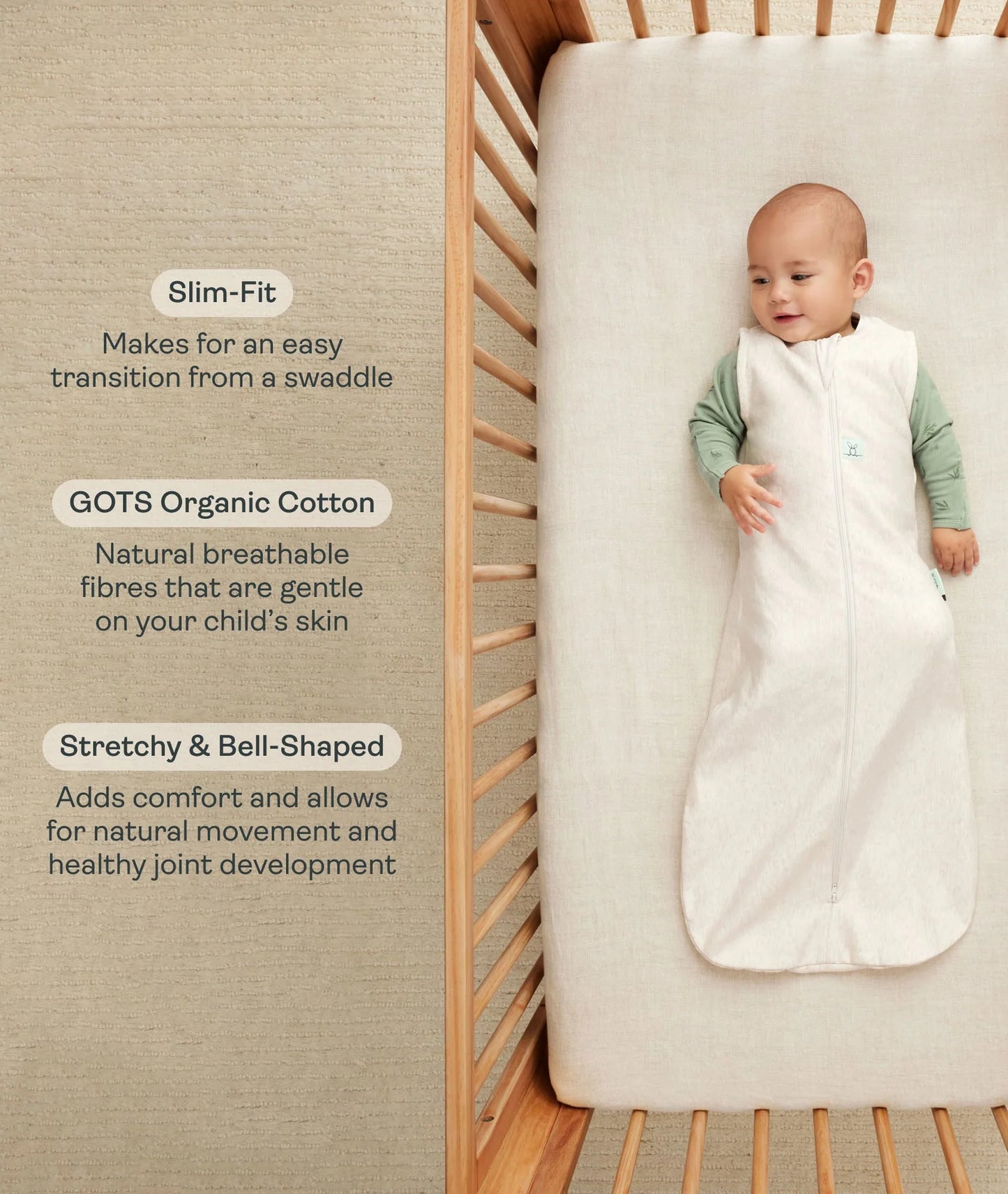 Sleeping Bag | TOG: 1.0- OATMEAL MARLE