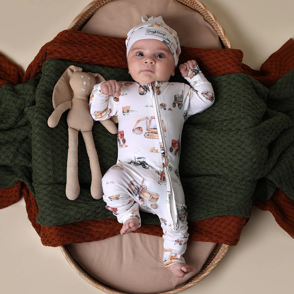 Diggers & Tractors | Snugglesuit Convertible Romper