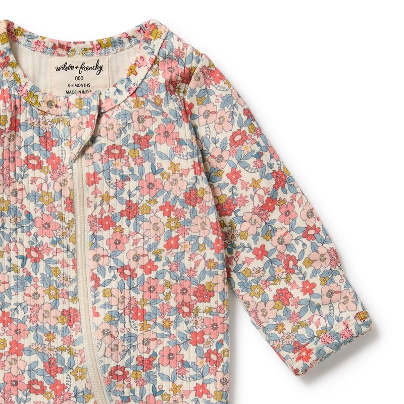 Summer Bloom | Zipsuit With Feet