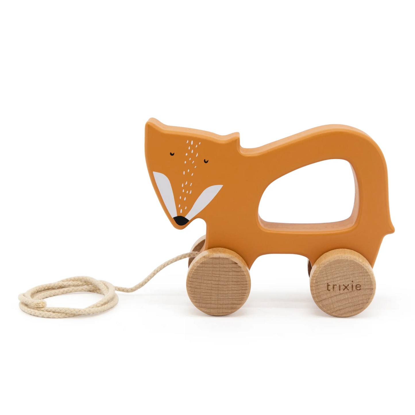 Wooden Pull Along Mr Fox
