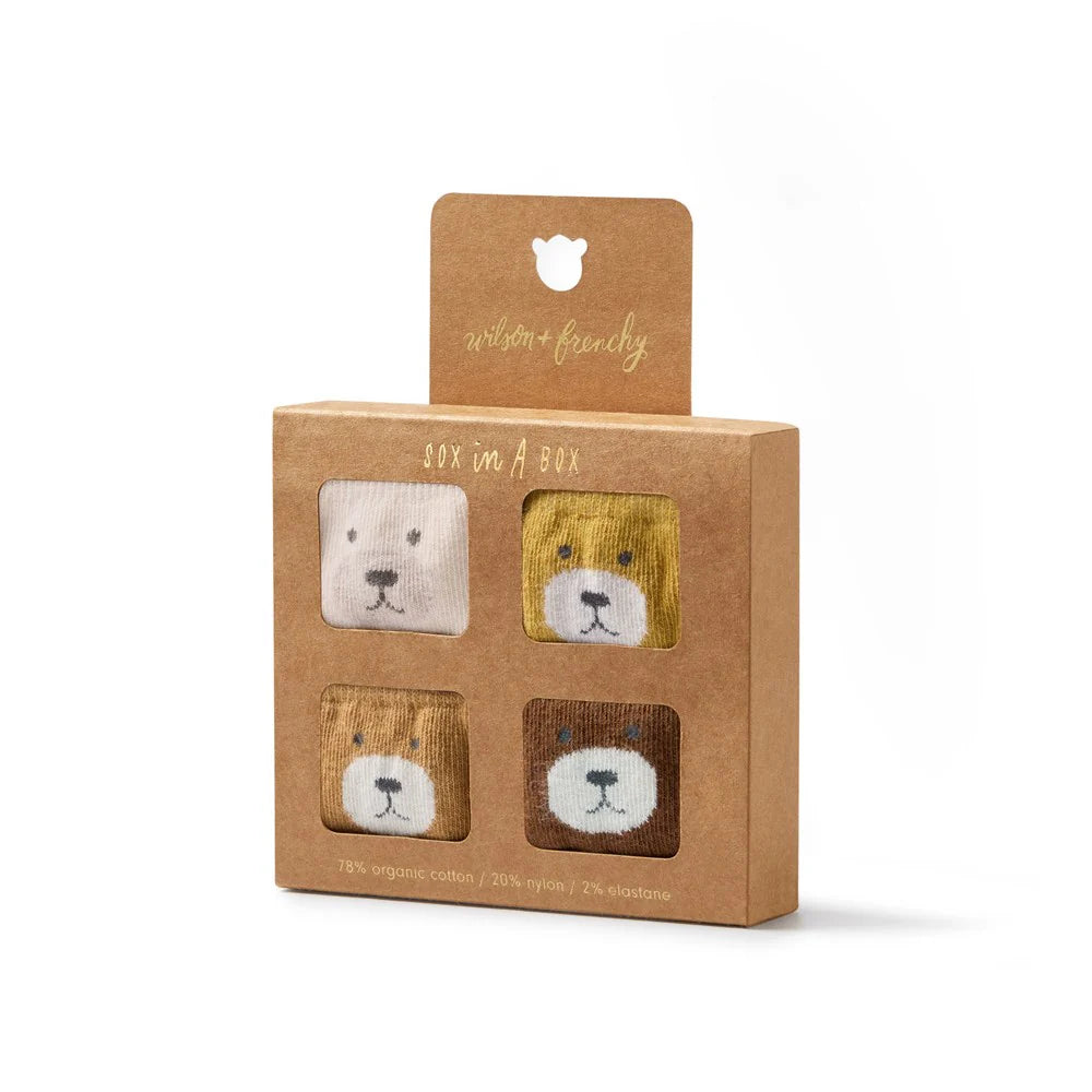 UNISEX | ORGANIC 4 PACK BABY SOCKS