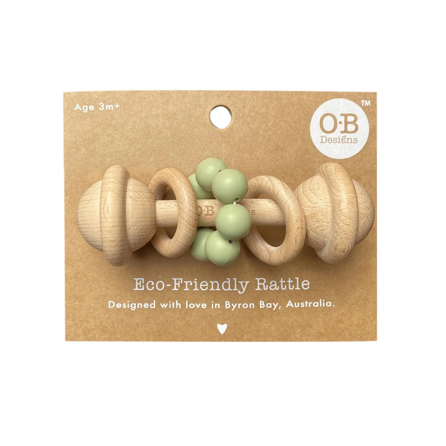 Mint | Wooden Rattle