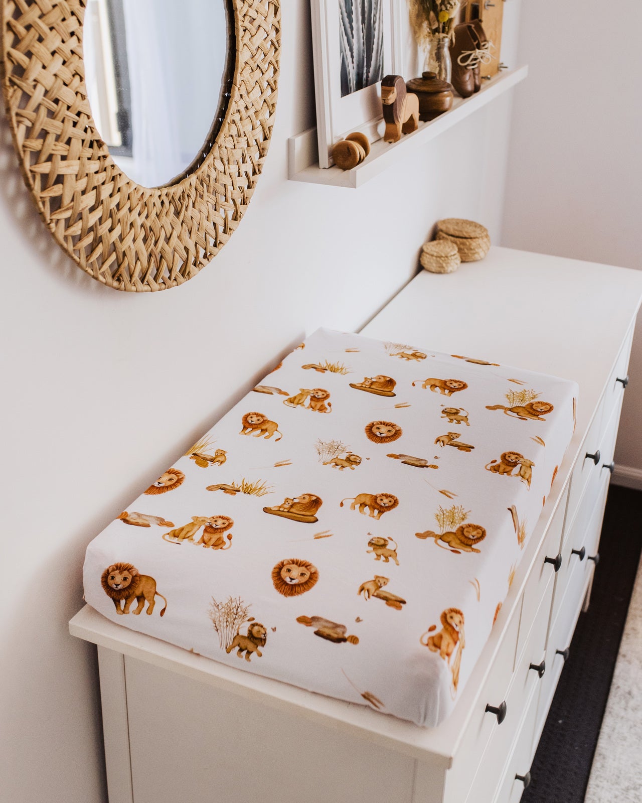 Lion Bassinet Sheet/Change Pad Cover