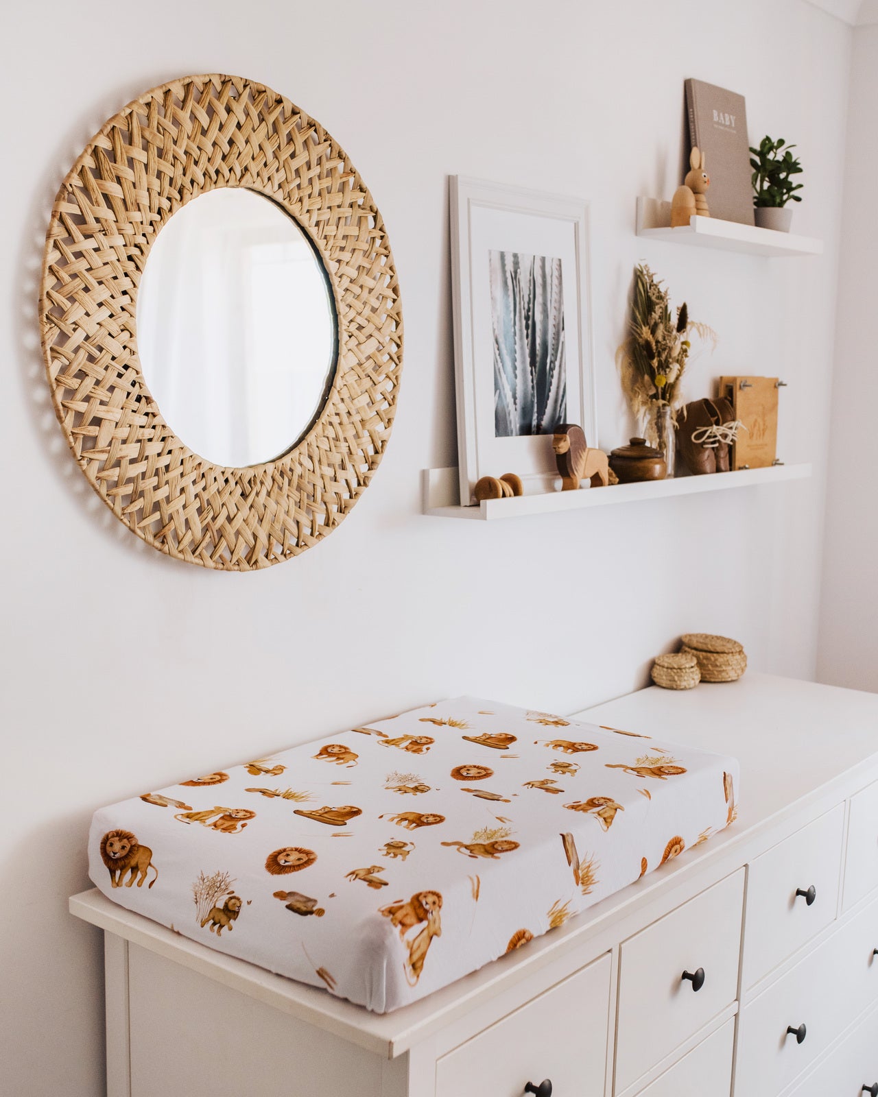 Lion Bassinet Sheet/Change Pad Cover
