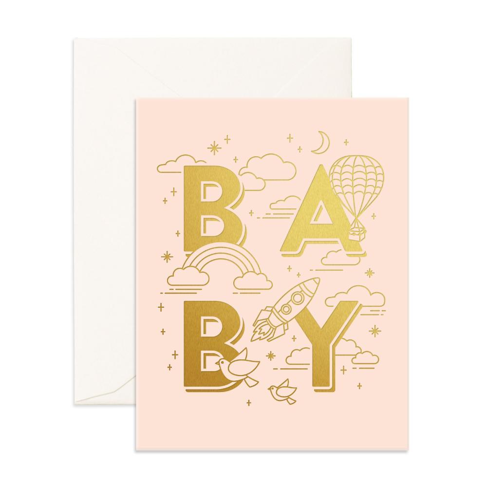 Baby Universe Cream| Greeting Card