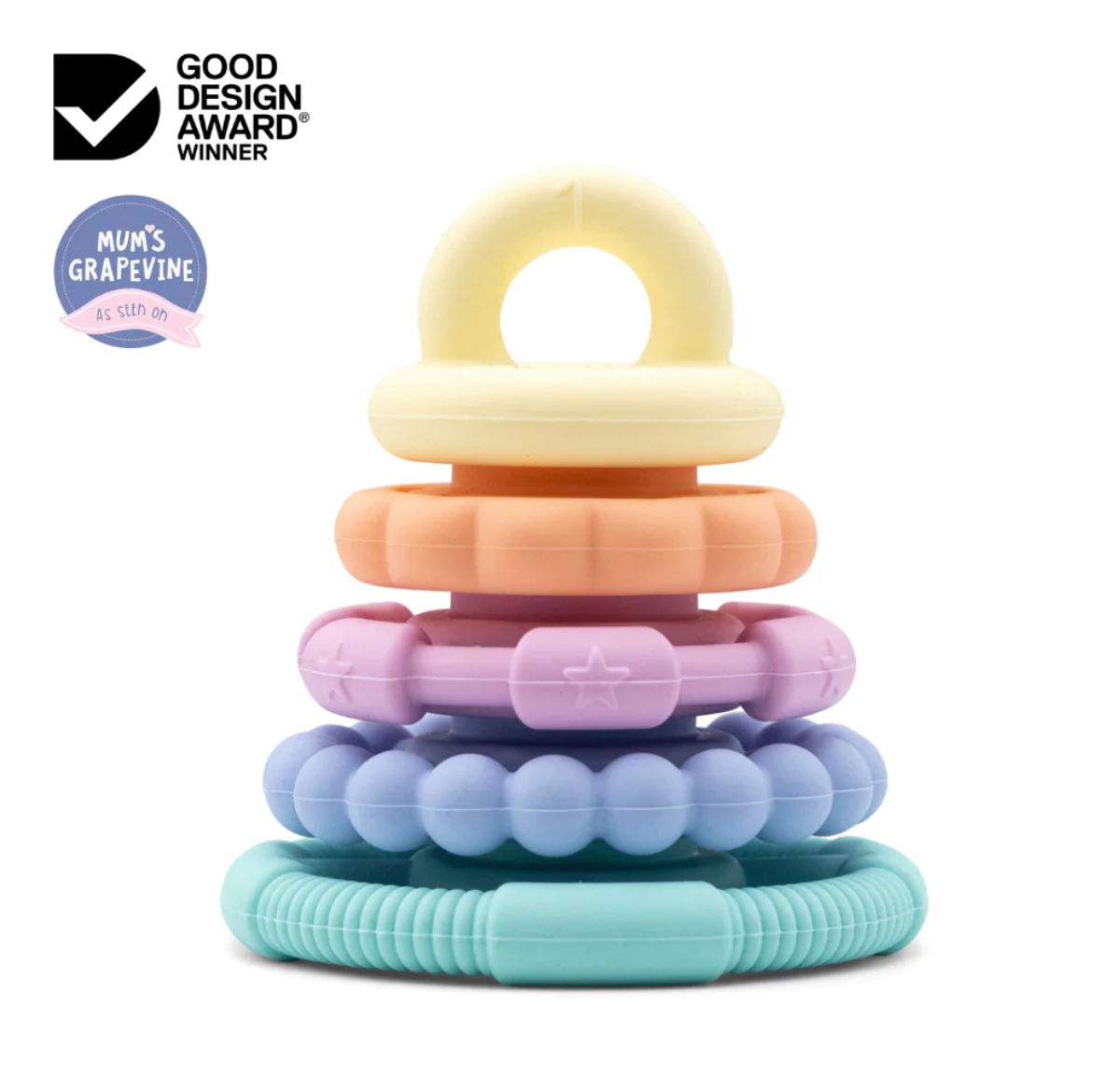Rainbow Stacker & Teether | Toy Pastel