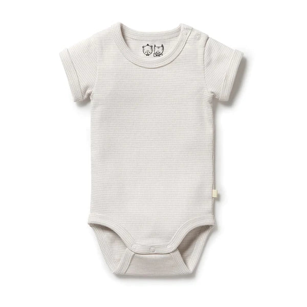 Stripe Rib Bodysuit Clay Premmie