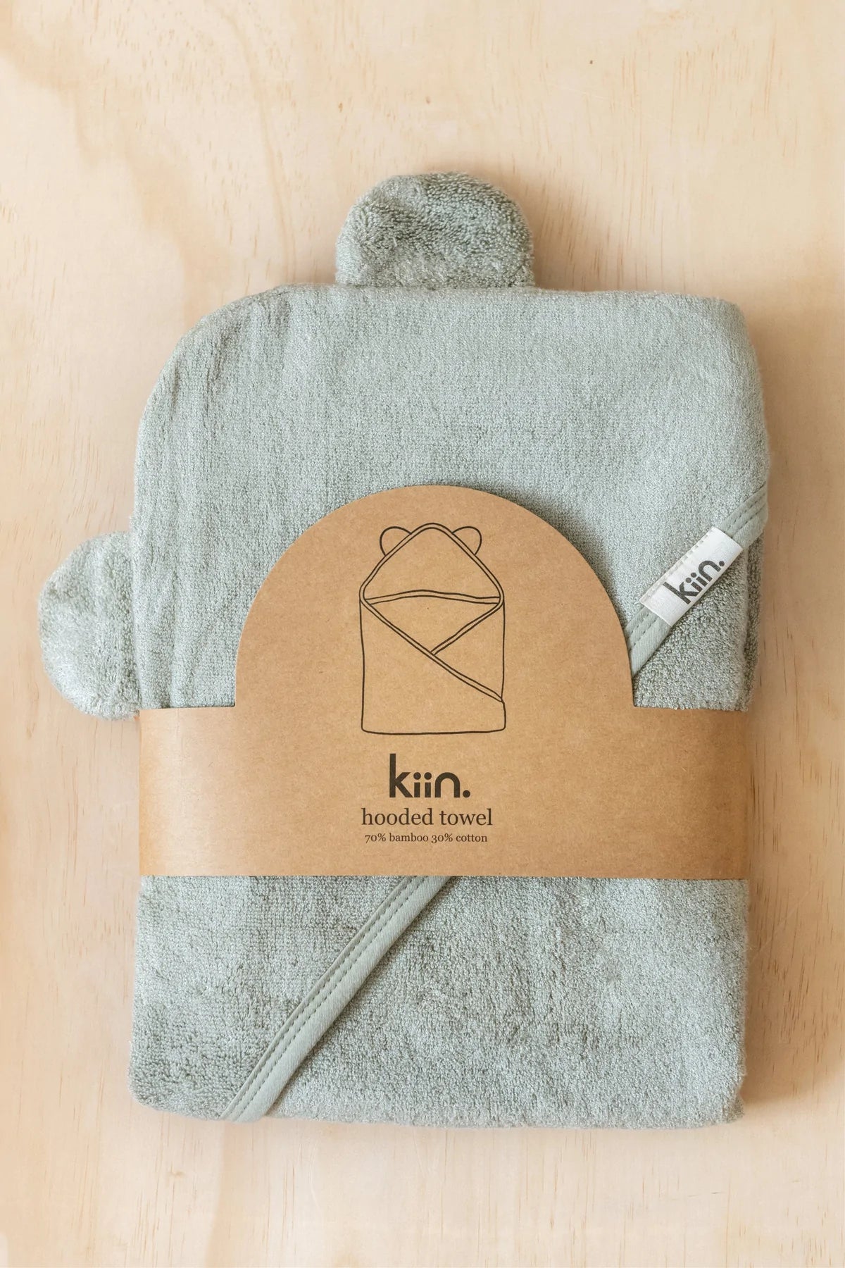 Hooded Towel Sage