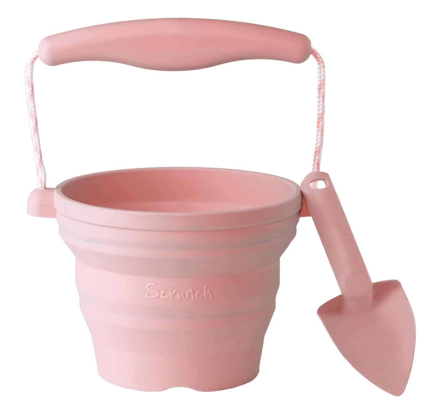 Scrunch Seedling Pot & Trowels Dusty Rose
