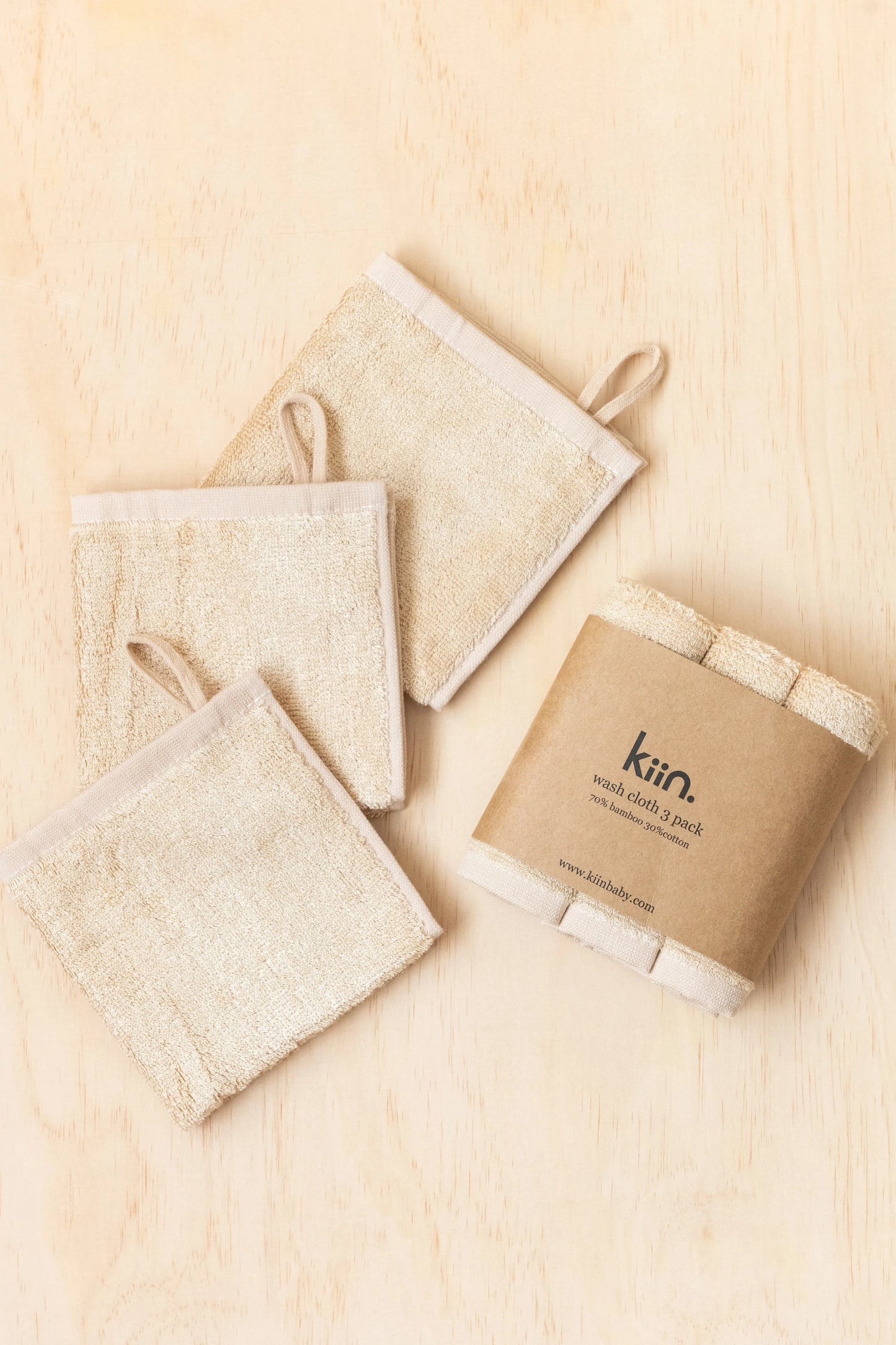 Wash Cloth 3 Pack Oat
