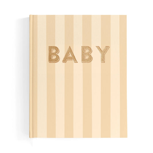 Baby Book| Coffee Stripe
