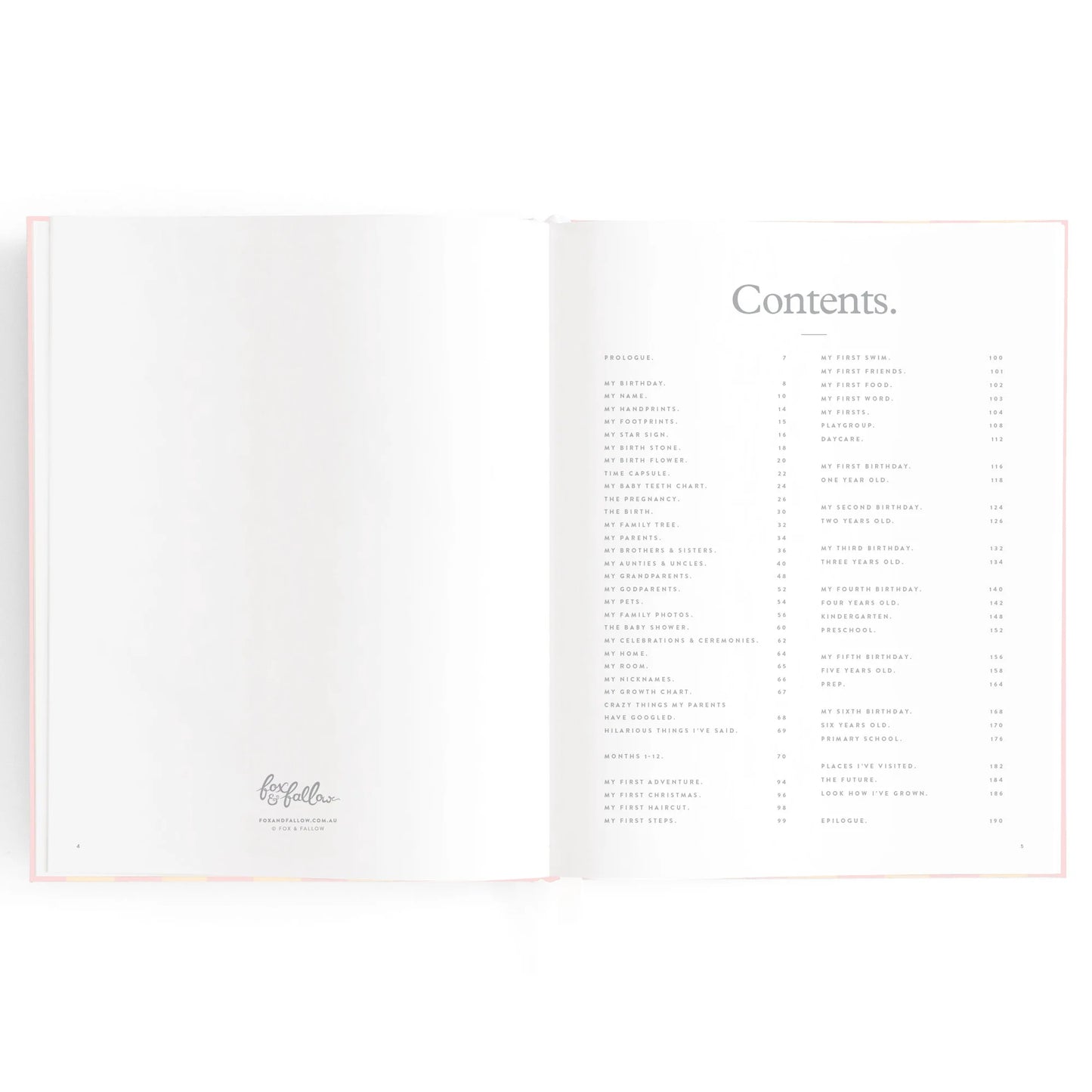 Baby Book| Petal Stripe