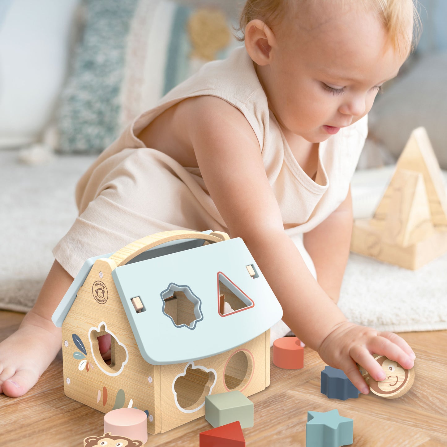 House Shape Sorter with 8 Blocks