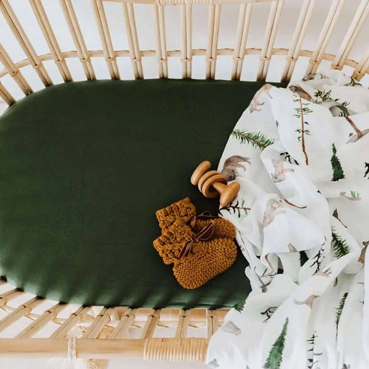 Olive | Bassinet Sheet / Change Pad Cover