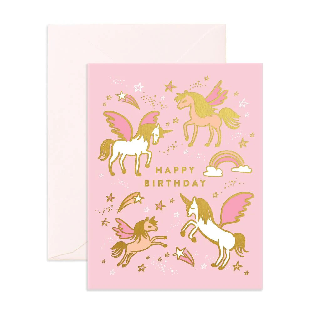 Happy Birthday Unicorns| Greeting Card